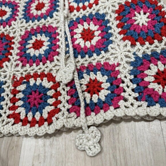 NWT Blu Pepper Womens Size Small Floral Crochet Geometric Skirt Summer Vacation - Picture 3 of 9